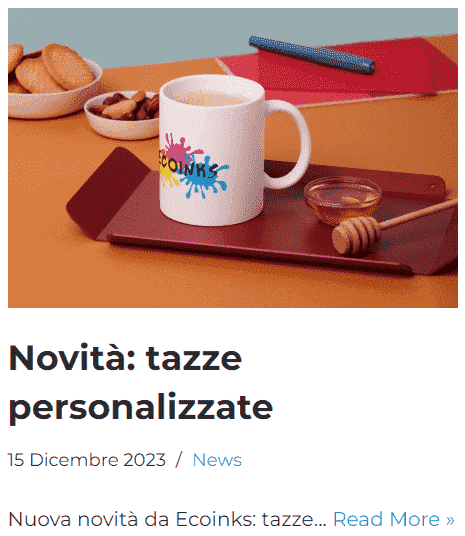 Novità: tazze personalizzate
